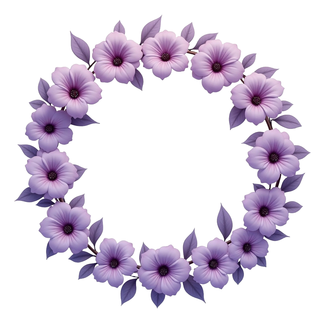 Lavender Floral Wreath